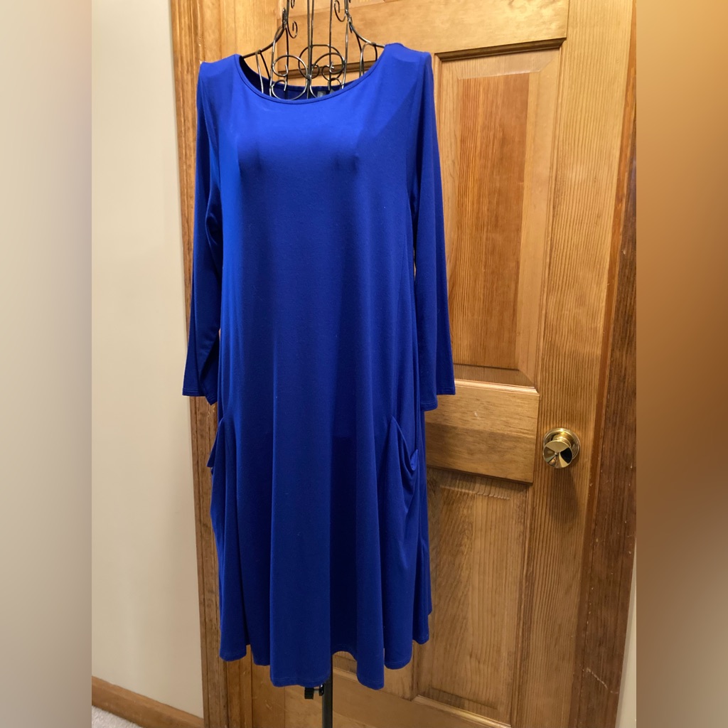 Paraphrase Dress In Royal Blue